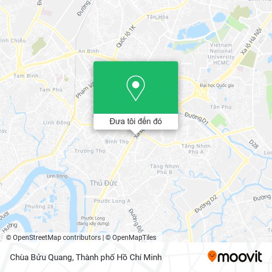 Bản đồ Chùa Bửu Quang