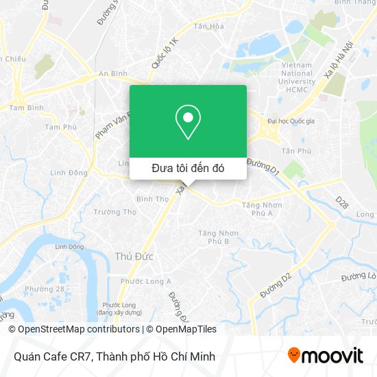 Bản đồ Quán Cafe CR7