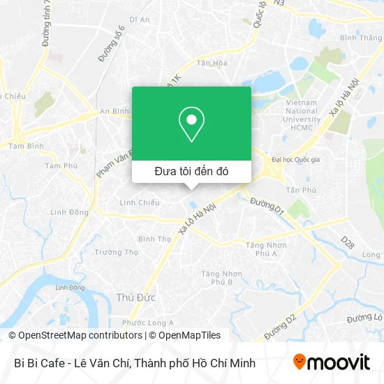 Bản đồ Bi Bi Cafe - Lê Văn Chí