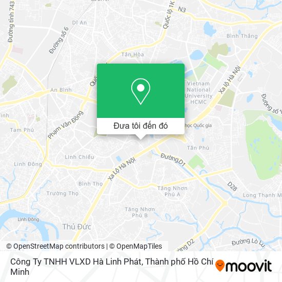 Bản đồ Công Ty TNHH VLXD Hà Linh Phát