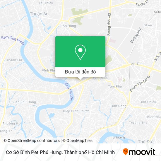 Bản đồ Cơ Sở Bình Pet Phú Hưng