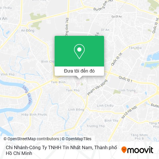 Bản đồ Chi Nhánh-Công Ty TNHH Tín Nhất Nam