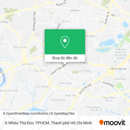 Bản đồ S-White Thủ Đức TPHCM