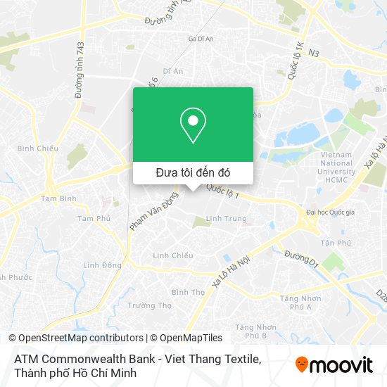 Bản đồ ATM Commonwealth Bank - Viet Thang Textile