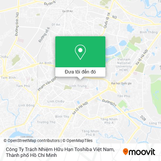 Bản đồ Công Ty Trách Nhiệm Hữu Hạn Toshiba Việt Nam