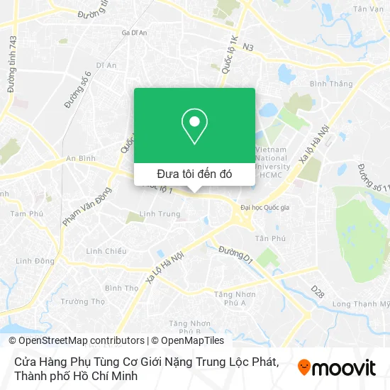Bản đồ Cửa Hàng Phụ Tùng Cơ Giới Nặng Trung Lộc Phát