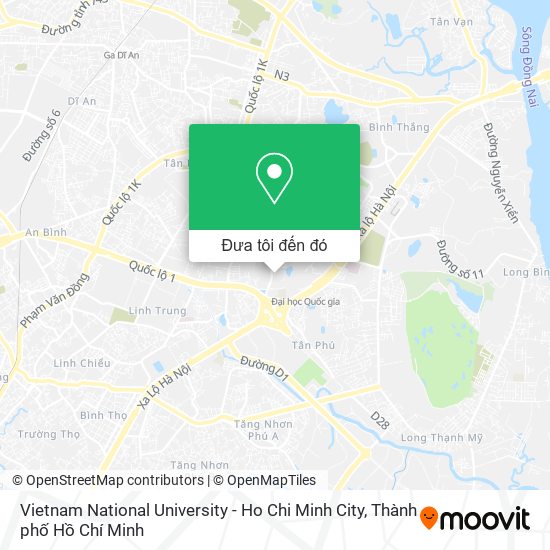 Bản đồ Vietnam National University - Ho Chi Minh City