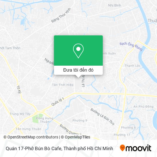 Bản đồ Quán 17-Phở Bún Bò Cafe