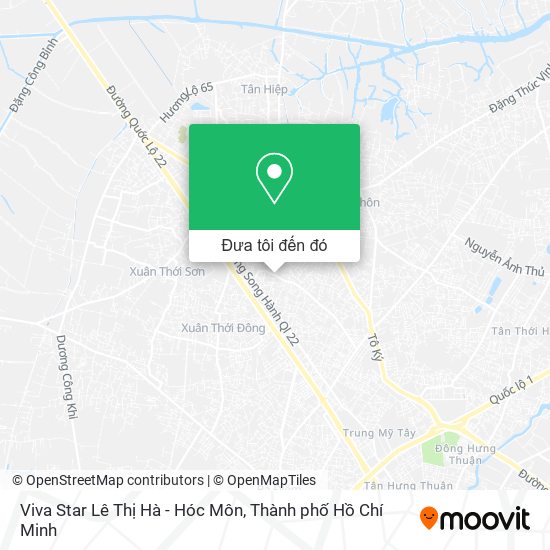 Bản đồ Viva Star Lê Thị Hà - Hóc Môn