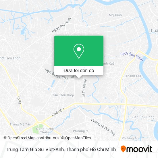 Bản đồ Trung Tâm Gia Sư Việt-Anh