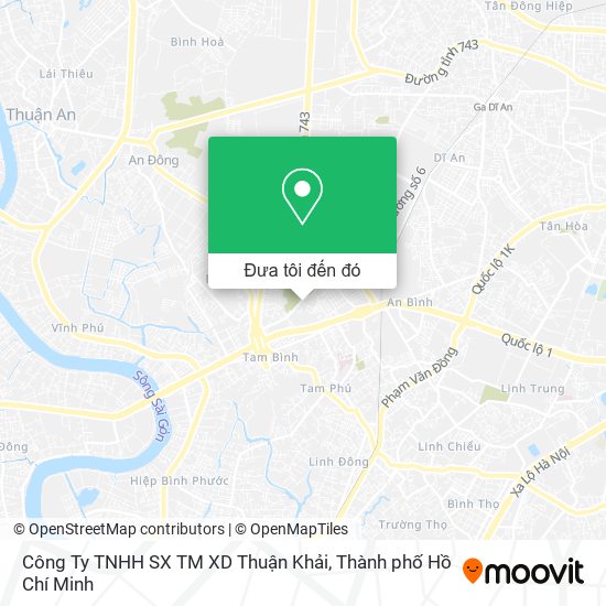 Bản đồ Công Ty TNHH SX TM XD Thuận Khải