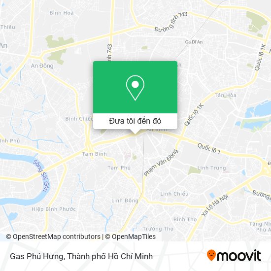 Bản đồ Gas Phú Hưng