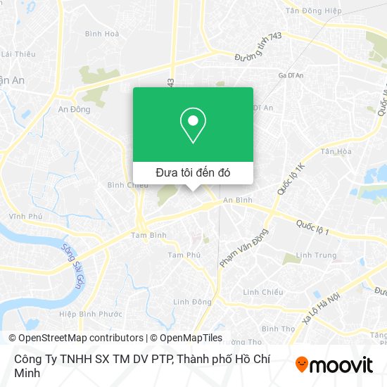 Bản đồ Công Ty TNHH SX TM DV PTP