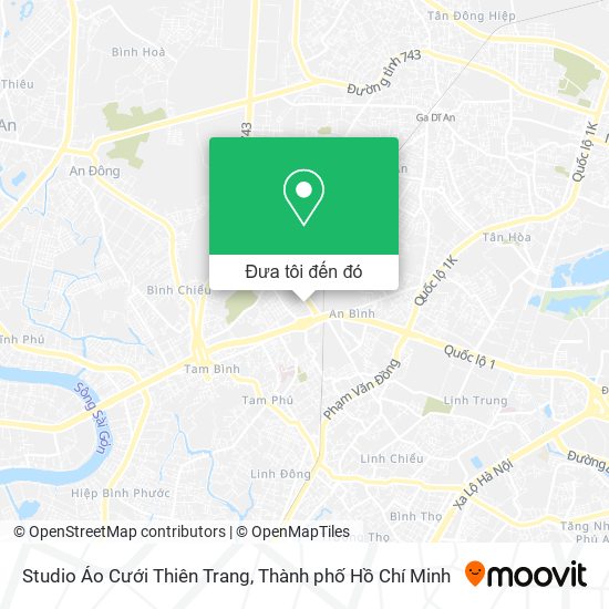 Bản đồ Studio Áo Cưới Thiên Trang