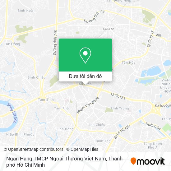 Bản đồ Ngân Hàng TMCP Ngoại Thương Việt Nam