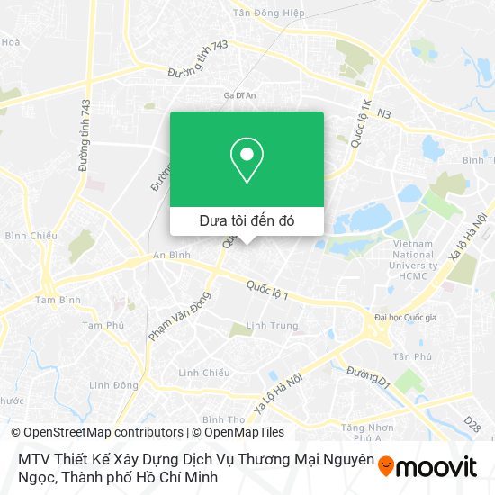 Bản đồ MTV Thiết Kế Xây Dựng Dịch Vụ Thương Mại Nguyên Ngọc