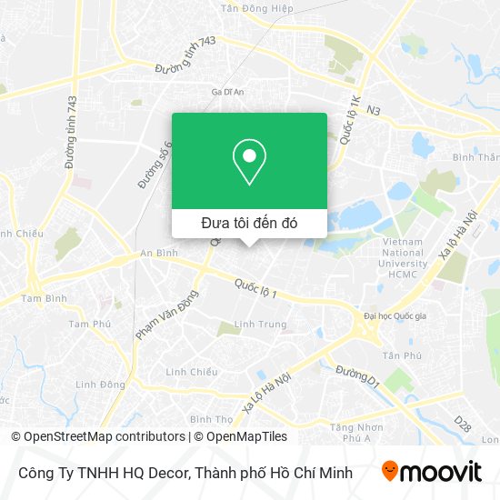 Bản đồ Công Ty TNHH HQ Decor