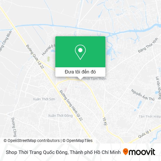 Bản đồ Shop Thời Trang Quốc Đông