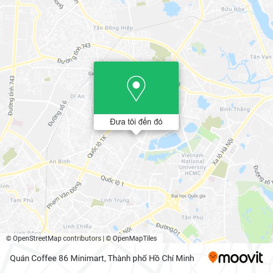 Bản đồ Quán Coffee 86 Minimart