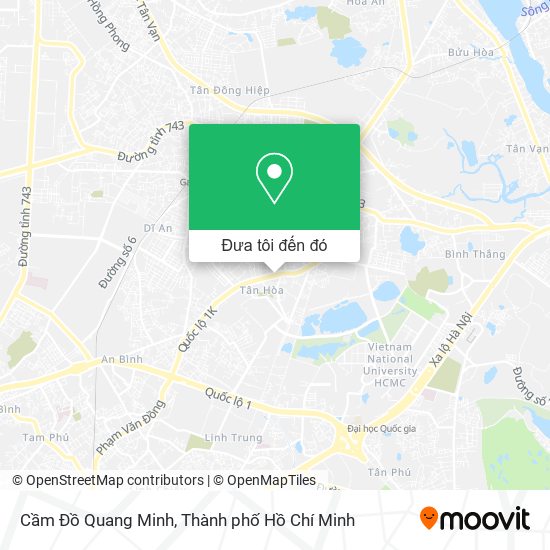 Bản đồ Cầm Đồ Quang Minh