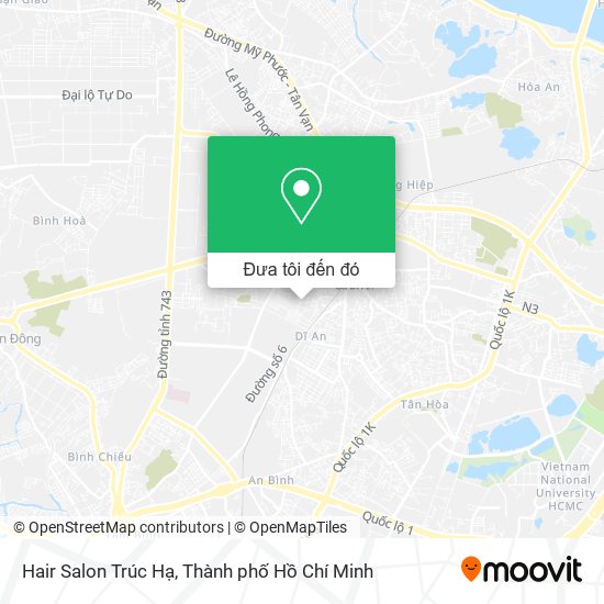Bản đồ Hair Salon Trúc Hạ