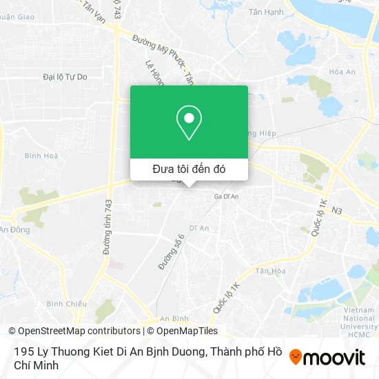 Bản đồ 195 Ly Thuong Kiet Di An Bjnh Duong