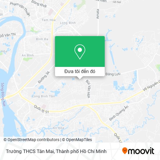 Bản đồ Trường THCS Tân Mai