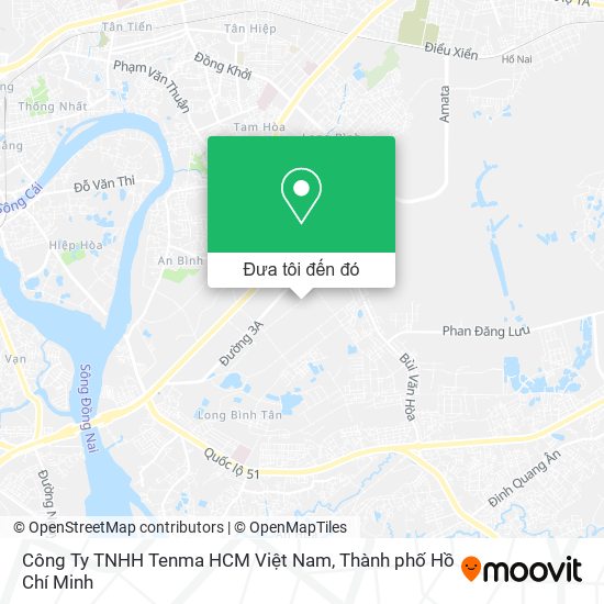 Bản đồ Công Ty TNHH Tenma HCM Việt Nam