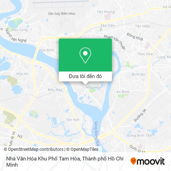 Bản đồ Nhà Văn Hóa Khu Phố Tam Hòa