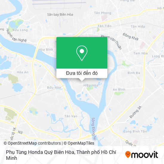 Bản đồ Phụ Tùng Honda Quý Biên Hòa