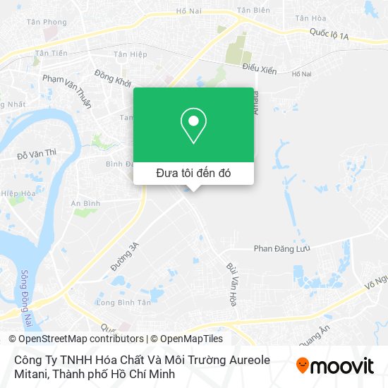 Bản đồ Công Ty TNHH Hóa Chất Và Môi Trường Aureole Mitani