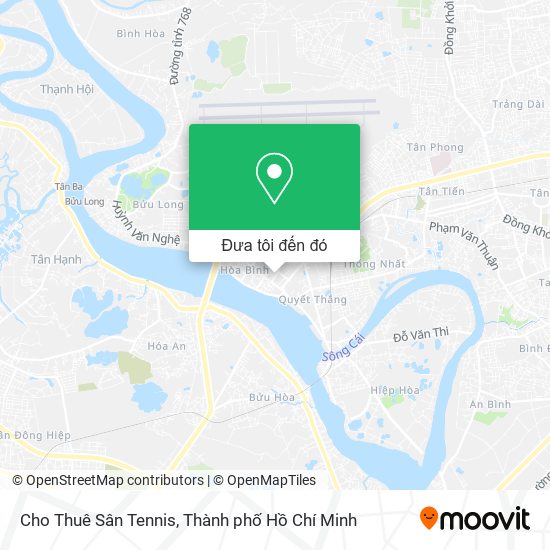 Bản đồ Cho Thuê Sân Tennis