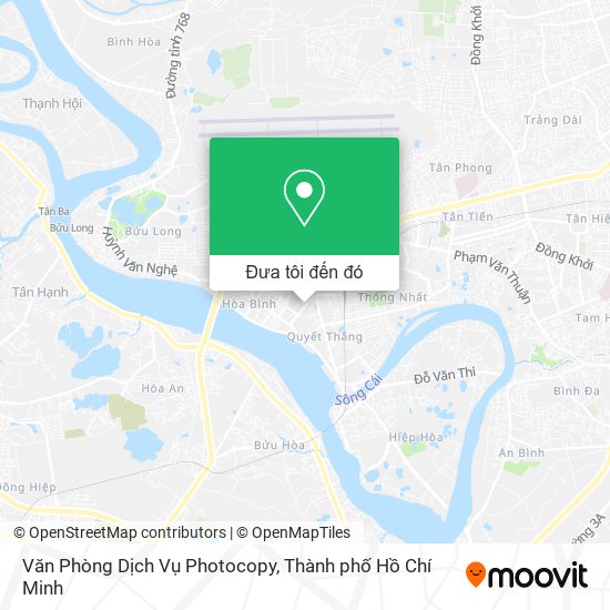 Bản đồ Văn Phòng Dịch Vụ Photocopy