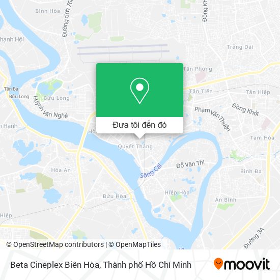 Bản đồ Beta Cineplex Biên Hòa