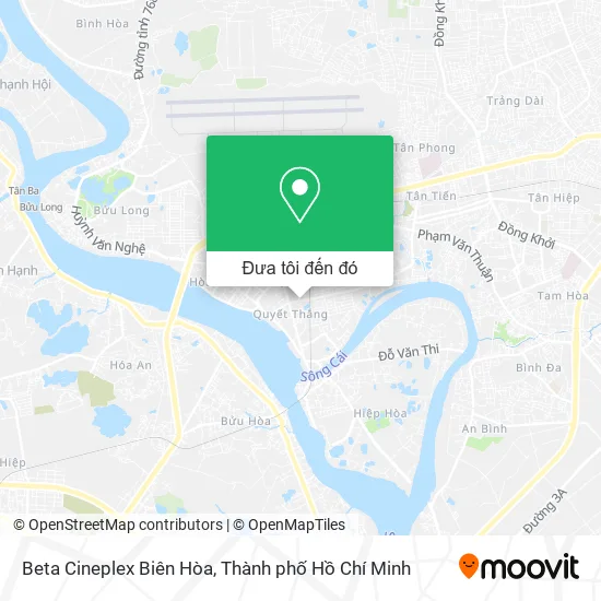Bản đồ Beta Cineplex Biên Hòa