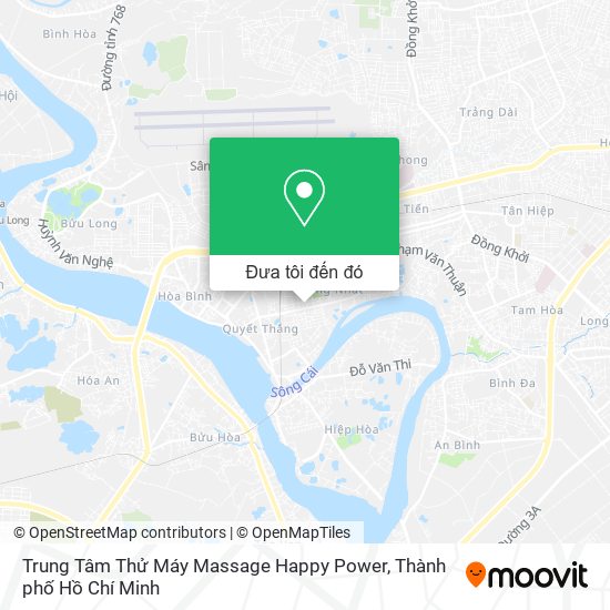 Bản đồ Trung Tâm Thử Máy Massage Happy Power