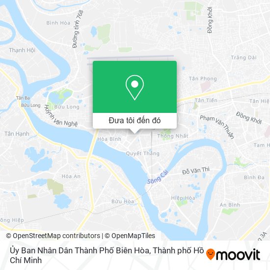 Bản đồ Ủy Ban Nhân Dân Thành Phố Biên Hòa