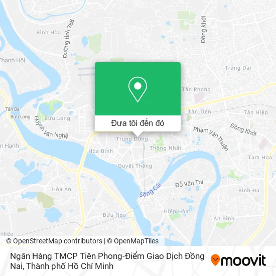 Bản đồ Ngân Hàng TMCP Tiên Phong-Điểm Giao Dịch Đồng Nai