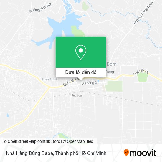 Bản đồ Nhà Hàng Dũng Baba