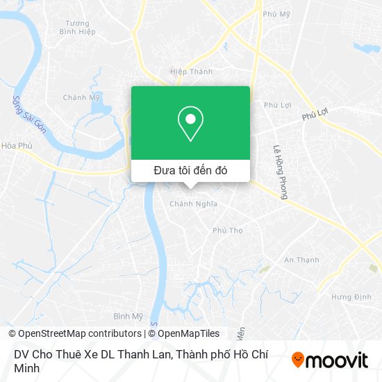 Bản đồ DV Cho Thuê Xe DL Thanh Lan