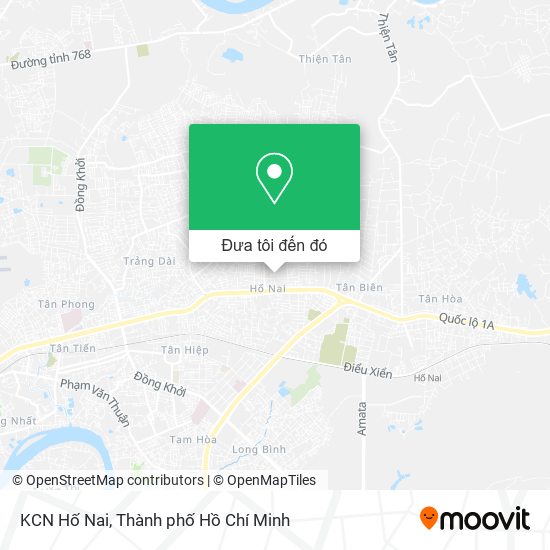 Bản đồ KCN Hố Nai
