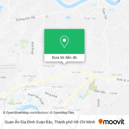 Bản đồ Quán Ăn Gia Đình Xuân Bắc
