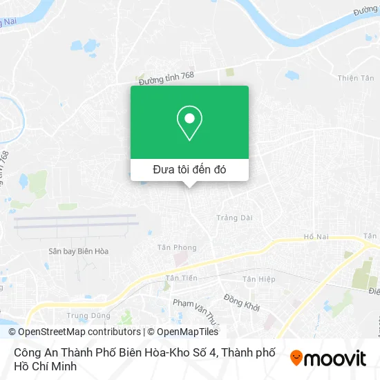 Bản đồ Công An Thành Phố Biên Hòa-Kho Số 4