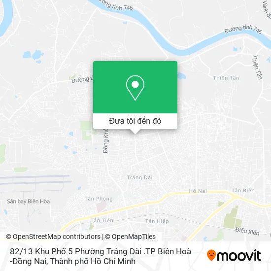 Bản đồ 82 / 13 Khu Phố 5 Phường Trảng Dài .TP Biên Hoà -Đồng Nai