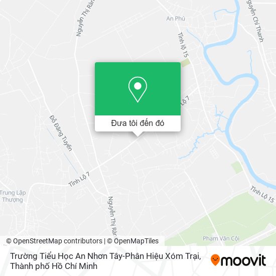 Bản đồ Trường Tiểu Học An Nhơn Tây-Phân Hiệu Xóm Trại