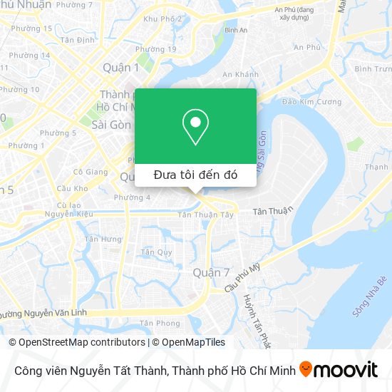 Bản đồ Công viên Nguyễn Tất Thành