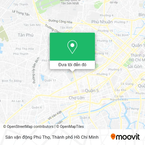 Bản đồ Sân vận động Phú Thọ