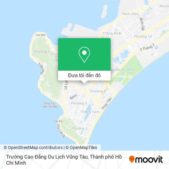 Bản đồ Trường Cao Đẳng Du Lịch Vũng Tàu
