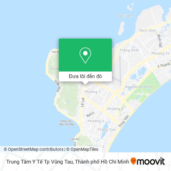 Bản đồ Trung Tâm Y Tế Tp Vũng Tau