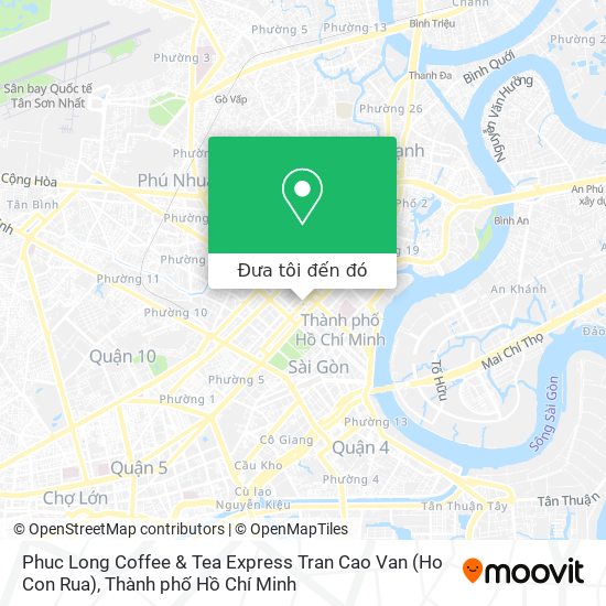 Bản đồ Phuc Long Coffee & Tea Express Tran Cao Van (Ho Con Rua)